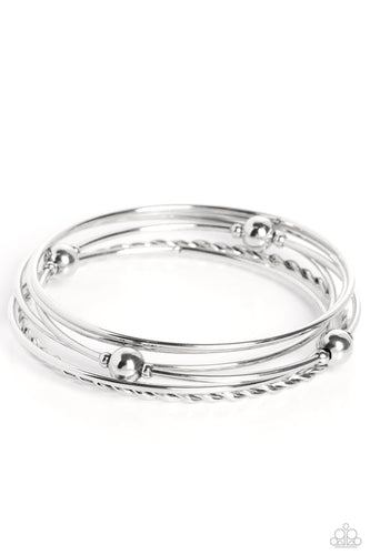 Lost and Found Silver Bracelet