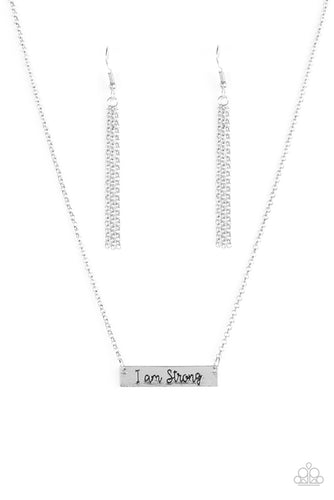 Be Strong Silver Necklace