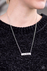 Be Strong Silver Necklace