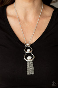 As MOON As I Can White Necklace