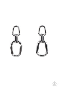 Harmonic Hardware Black Earring