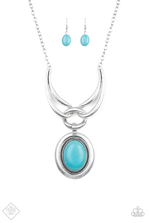 Divide and RULER Blue Necklace