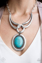 Load image into Gallery viewer, Divide and RULER Blue Necklace