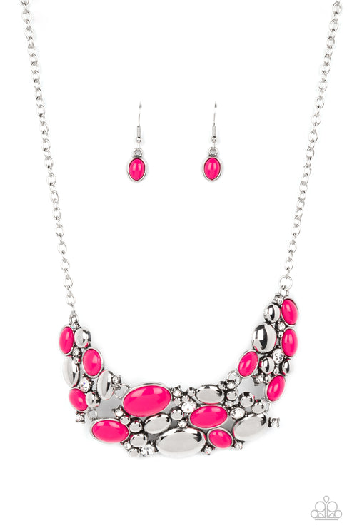 Contemporary Calamity Pink Necklace
