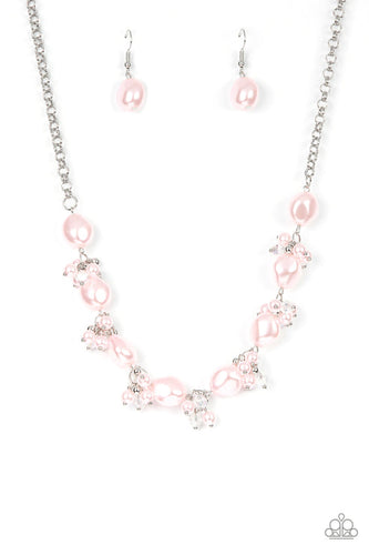 Rolling With The BRUNCHES Pink Necklace