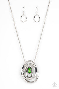 Luminous Labyrinth Green Necklace