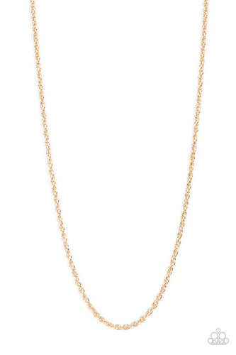 Industrial Interval Gold Necklace