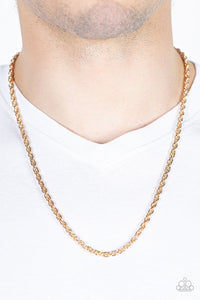 Industrial Interval Gold Necklace