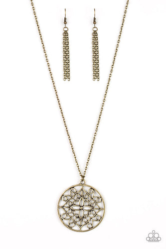 Mandala Melody Brass Necklace