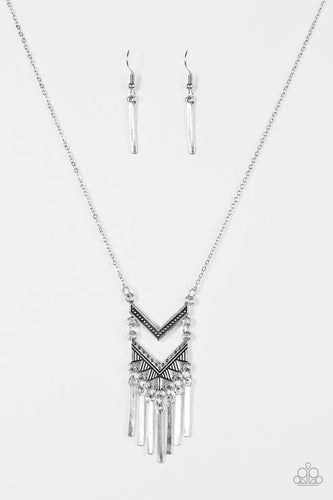 Wayward Winds Silver Necklace
