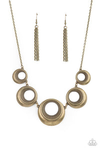 Solar Cycle Brass Necklace