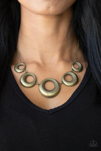 Solar Cycle Brass Necklace