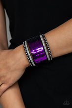 Load image into Gallery viewer, MERMAIDS Have More Fun Purple Bracelet