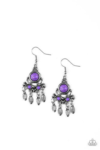 No Place Like HOMESTEAD Purple Earring