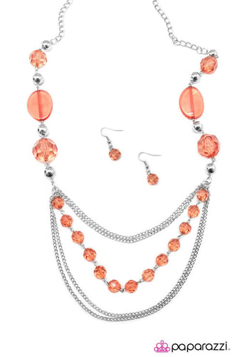 Keep Dreamin Orange Necklace