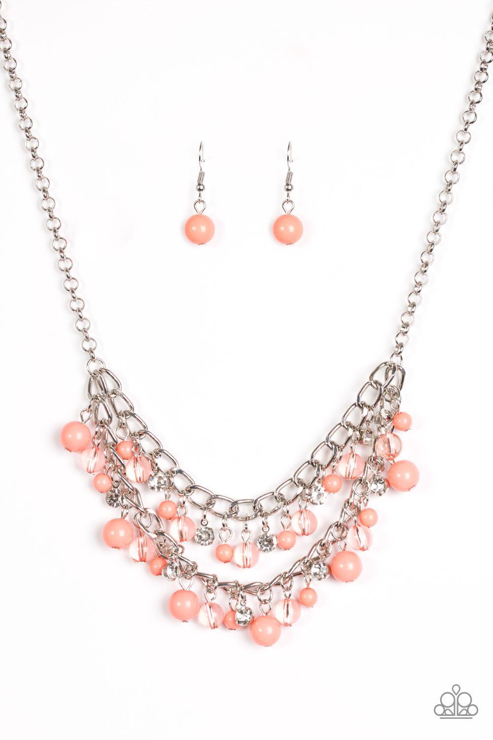 Bridal Party Orange Necklace