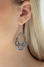 Load image into Gallery viewer, Malibu Macrame Purple Earring