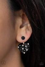 Load image into Gallery viewer, Star-Studded Success Black Earring