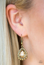 Load image into Gallery viewer, Ready, Set, GLOW! Brass Earring