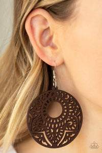 Mandala Mambo Brown Earring