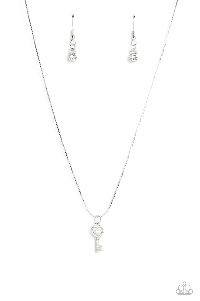 LOVE-Locked White Necklace