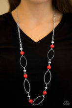 Load image into Gallery viewer, Simple Stonework Red Necklace