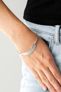 How Do You Like This FEATHER? Silver Bracelet