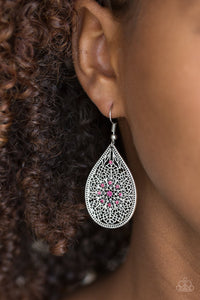 Dinner Party Posh Pink Earring