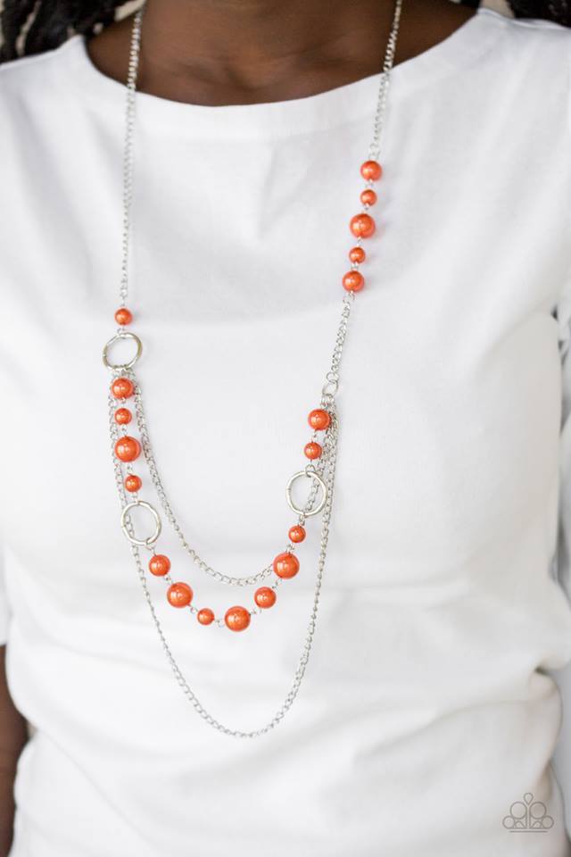 Party Dress Princess Orange Necklace