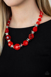 Dine And Dash Red Necklace