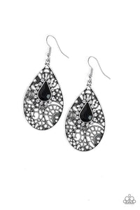 Modern Monte Carlo Black Earring