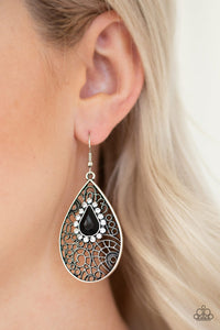 Modern Monte Carlo Black Earring