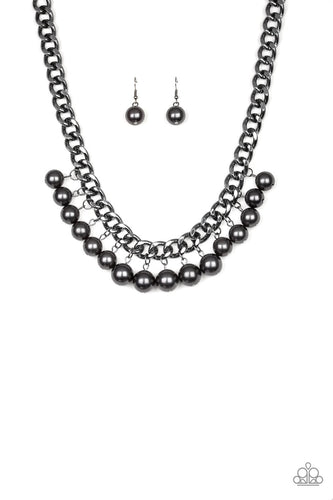 Get Off My Runway Black Necklace