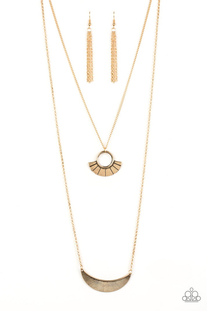 Tribal Trek Gold Necklace