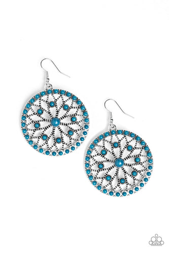 Merry Mandalas Blue Earring