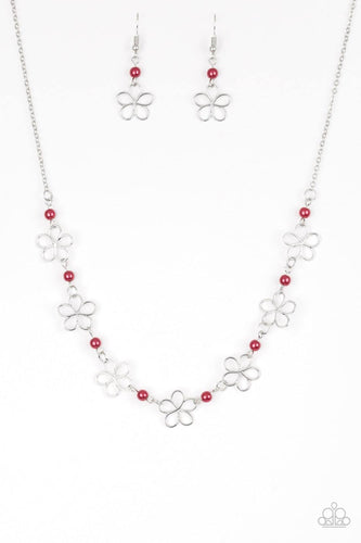 Always Abloom Red Necklace