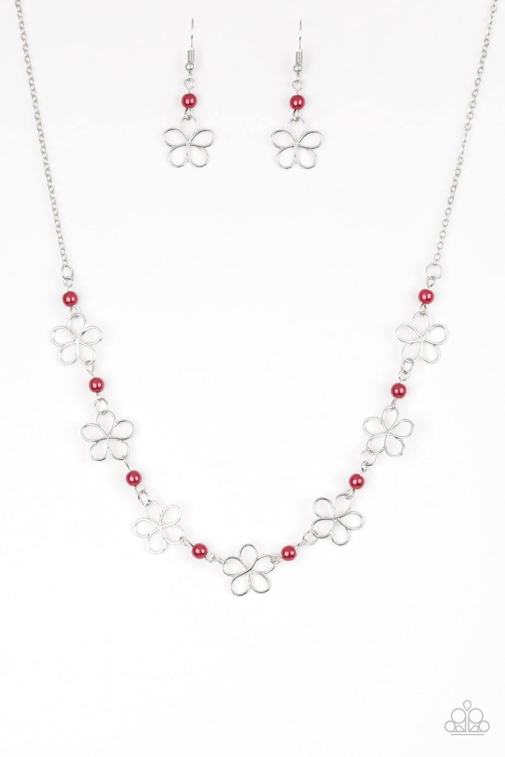 Always Abloom Red Necklace