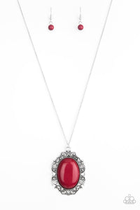 Vintage Vanity Red Necklace