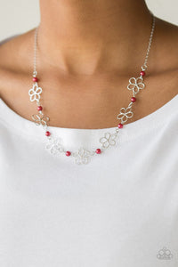 Always Abloom Red Necklace