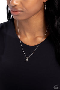 Seize The Initial Silver Necklace - A