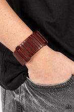 Load image into Gallery viewer, Leather Lumberyard Brown Bracelet