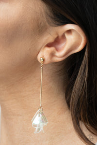 Keep Them In Suspense Gold Earrings