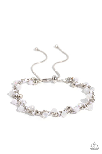 Show-Stopping Sass White Bracelet