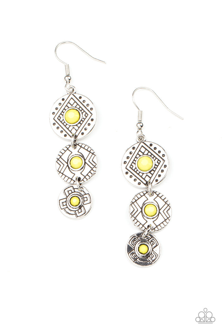 Totem Temptress Yellow Earrings