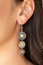 Load image into Gallery viewer, Totem Temptress Yellow Earrings