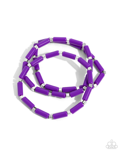 Radiantly Retro Purple Bracelet
