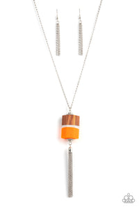 Reel It In Orange Necklace