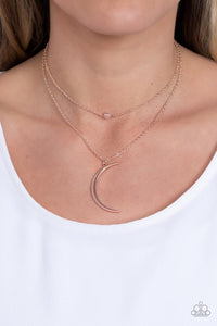 Modern Moonbeam Gold Necklace