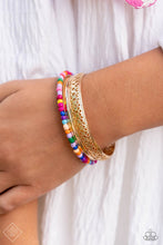 Load image into Gallery viewer, Multicolored Medley Gold Bracelet