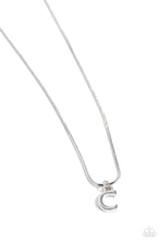 Load image into Gallery viewer, Seize The Initial Silver Necklace - C